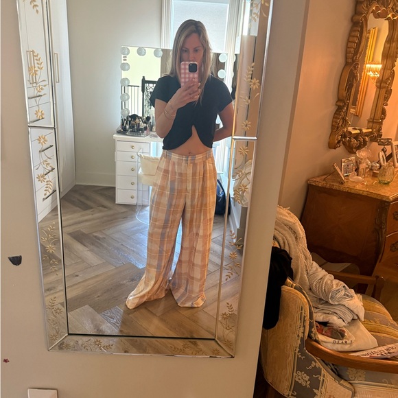 Zimmermann Multicolor Silk Wide Leg Pants - Picture 4 of 6